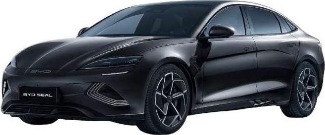BYD Seal preto (Cosmos Black), imagem de divulgação da BYD